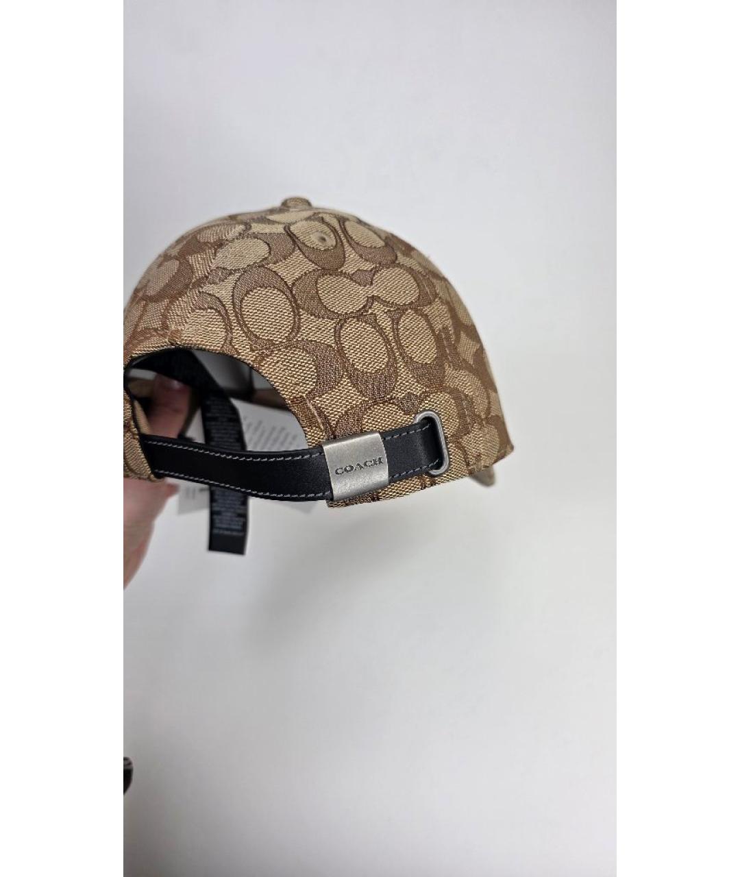 COACH Коричневая хлопковая кепка, фото 3
