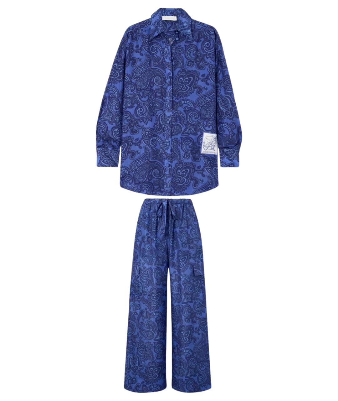 ZIMMERMANN Синий костюм с брюками, фото 1