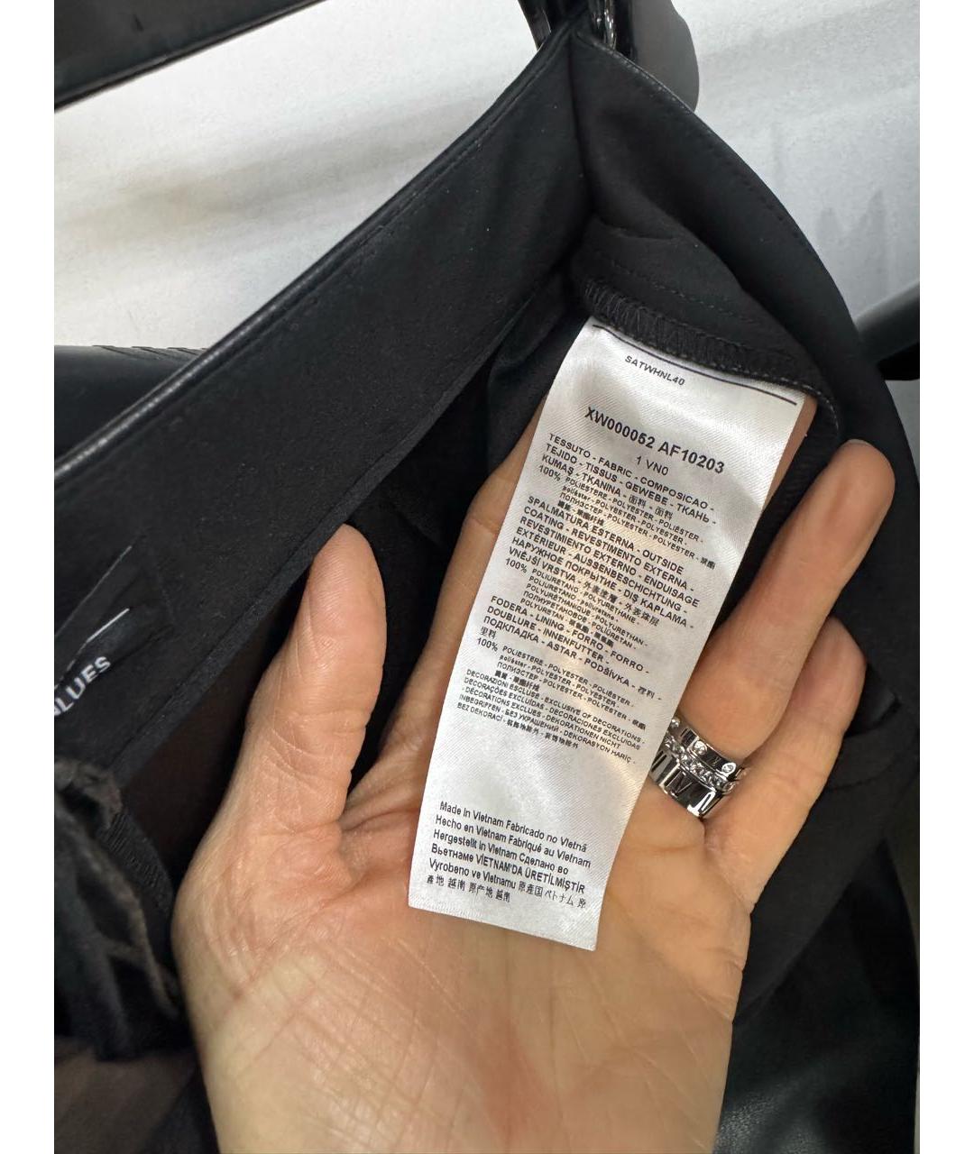 ARMANI EXCHANGE Черные полиуретановые шорты, фото 5