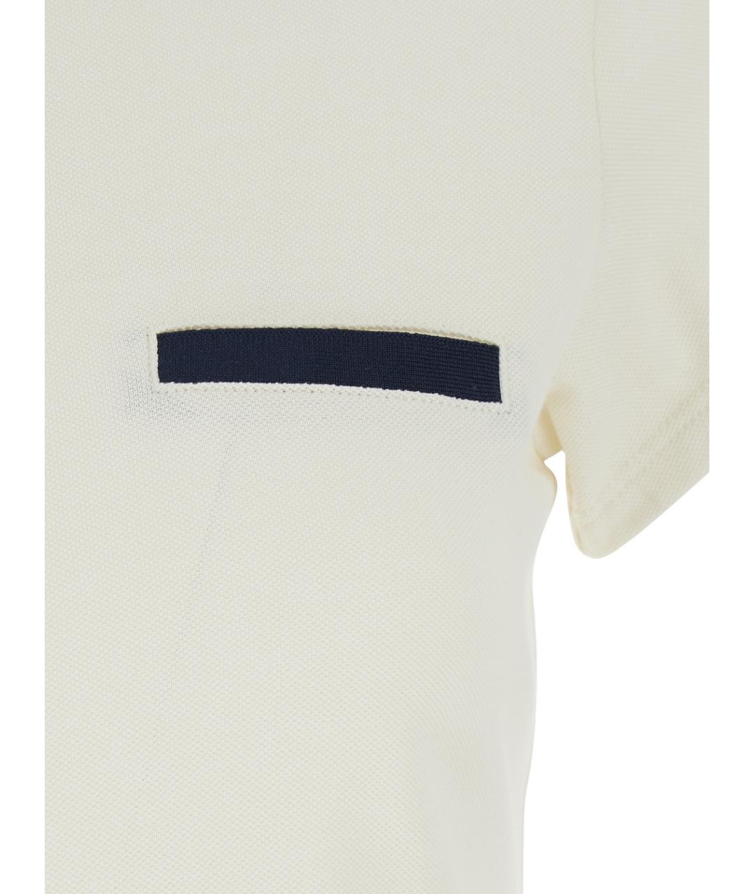 FRAME Белая хлопковая футболка, фото 3