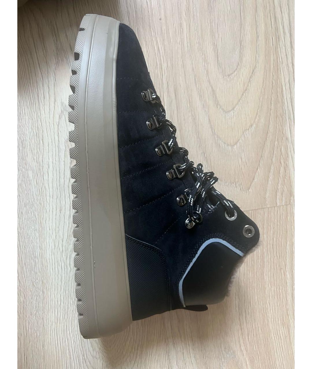 BOGNER Черные замшевые высокие ботинки, фото 6