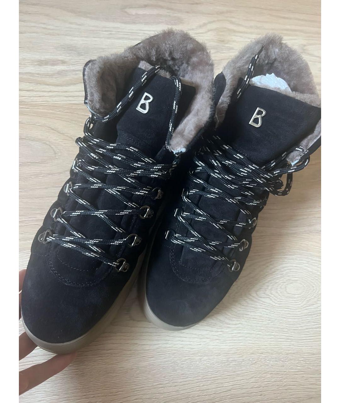BOGNER Черные замшевые высокие ботинки, фото 5