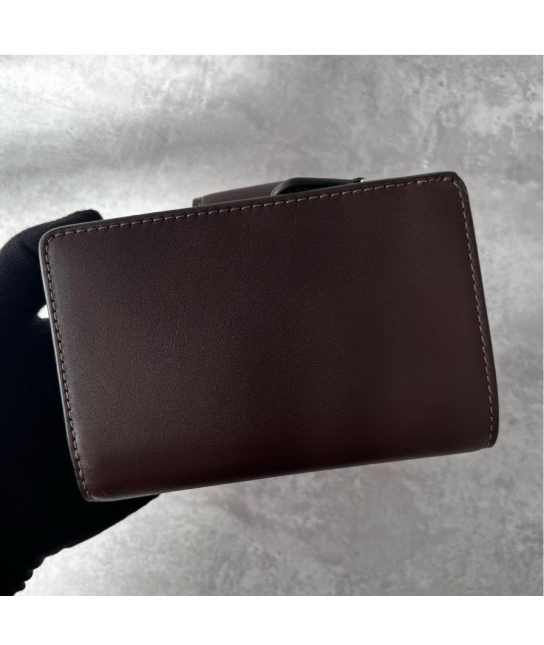 COACH Коричневый кожаный кошелек, фото 3