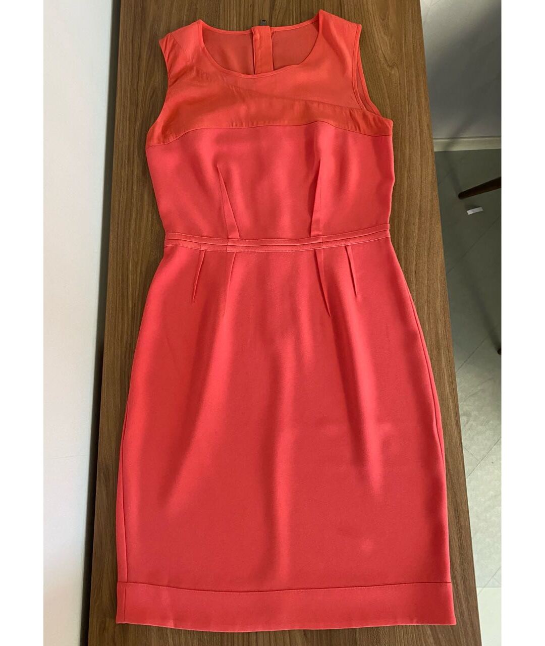 DKNY Коралловое синтетическое повседневное платье, фото 7