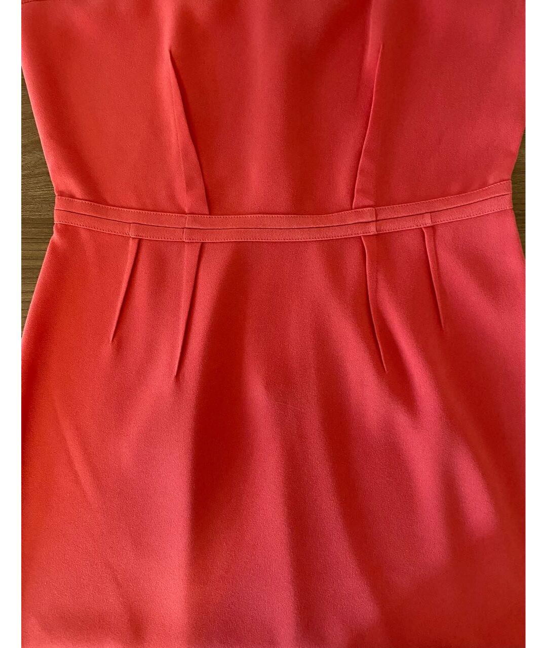 DKNY Коралловое синтетическое повседневное платье, фото 6