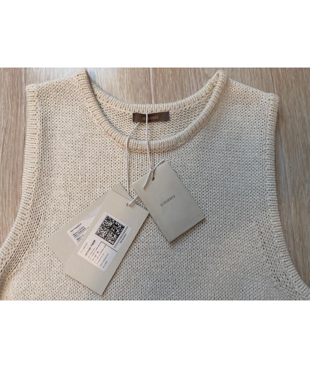 12 STOREEZ Белая хлопковая блузы, фото 3