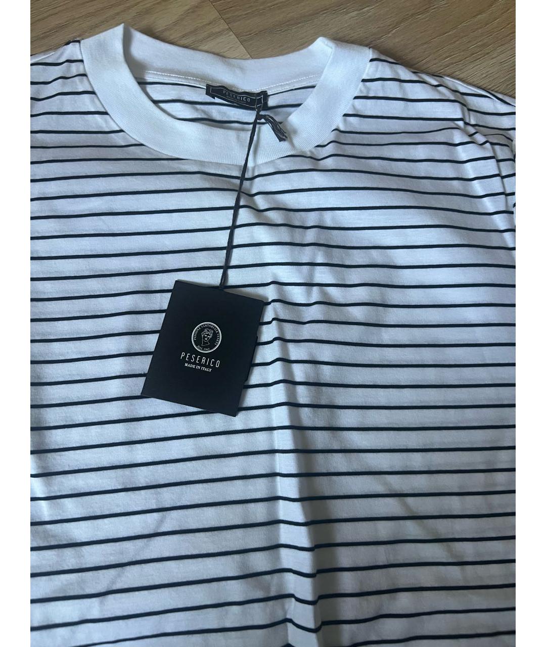 PESERICO Белая хлопковая футболка, фото 4