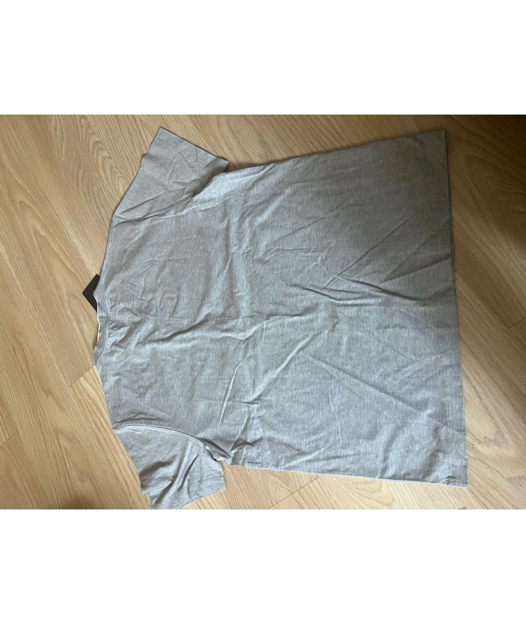 PESERICO Серая хлопковая футболка, фото 2