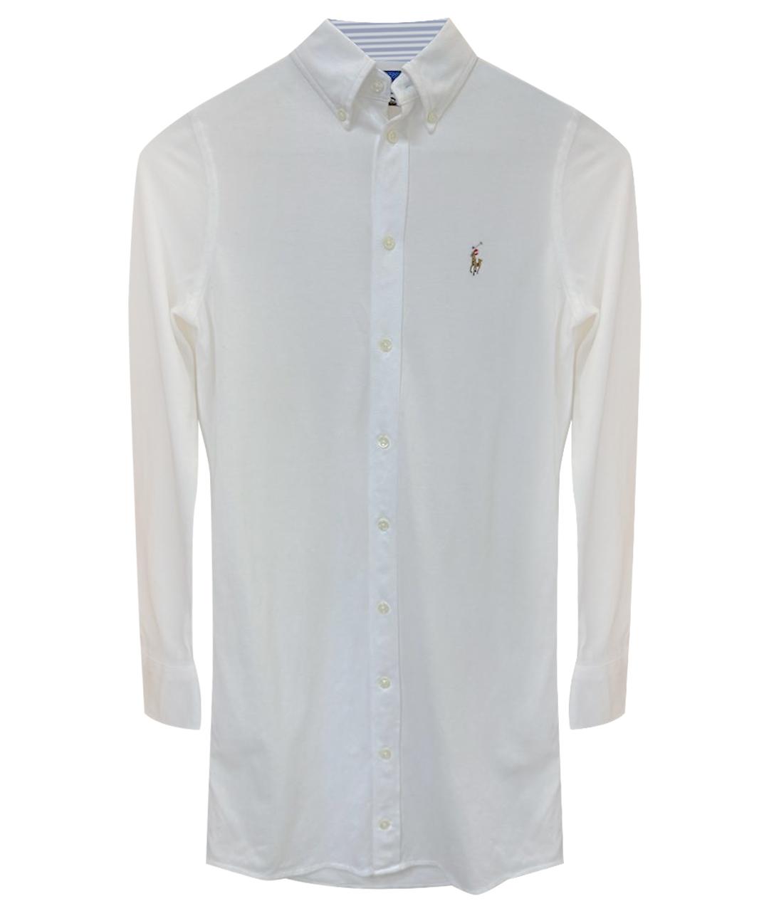 RALPH LAUREN Белая хлопковая рубашка, фото 1