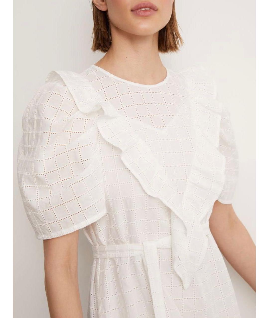 12 STOREEZ Белое хлопковое повседневное платье, фото 7