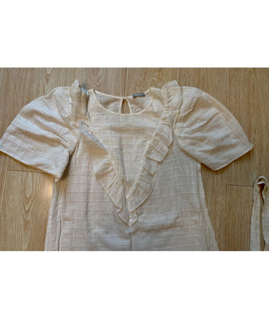 12 STOREEZ Белое хлопковое повседневное платье, фото 3