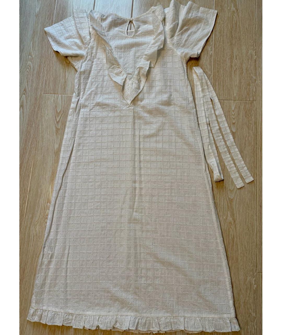 12 STOREEZ Белое хлопковое повседневное платье, фото 8