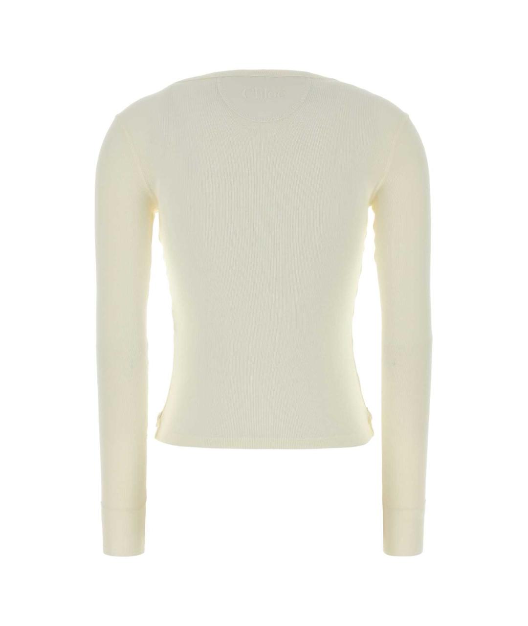CHLOE Белый хлопковый джемпер / свитер, фото 2