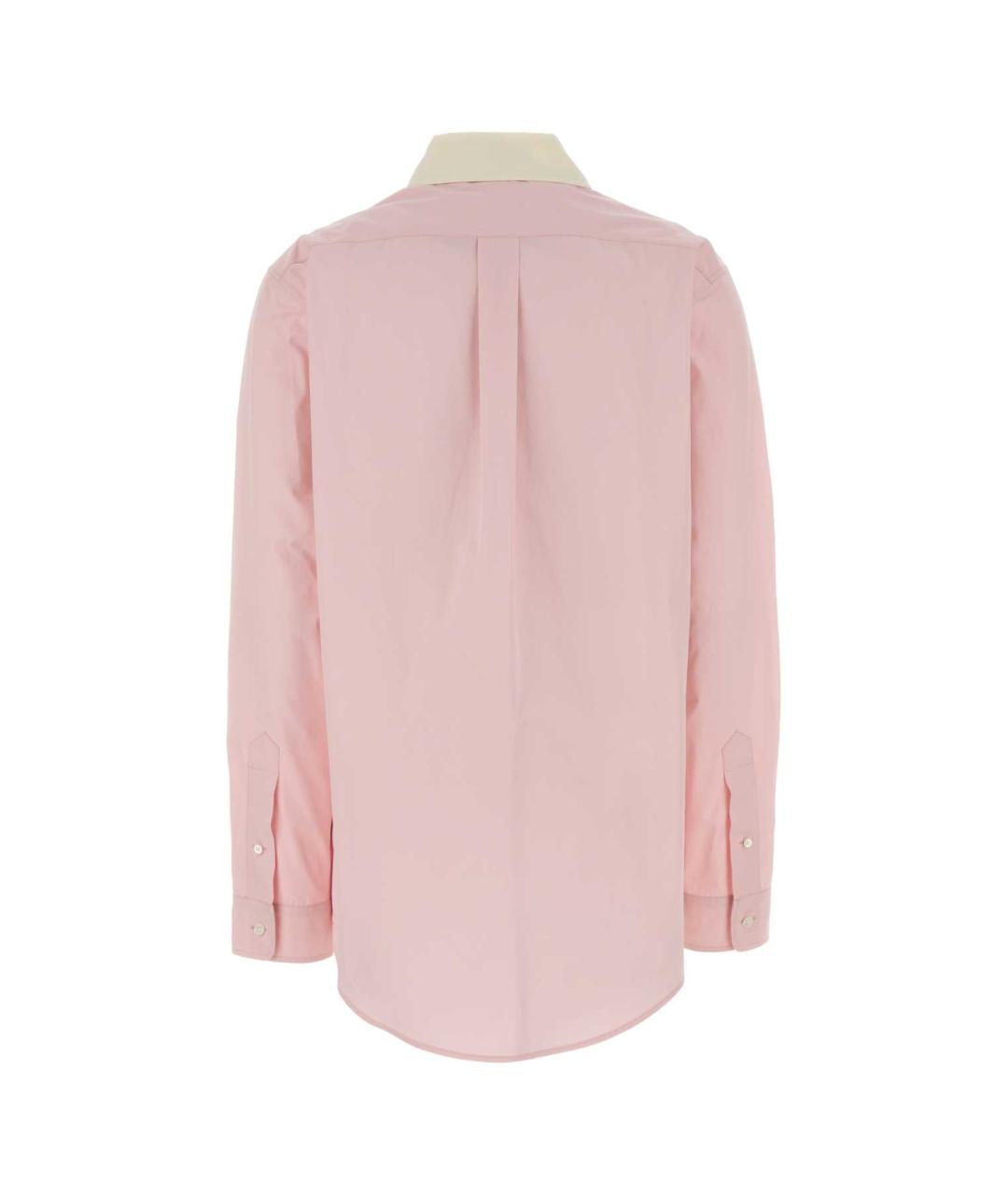 MIU MIU Розовая хлопковая рубашка, фото 2