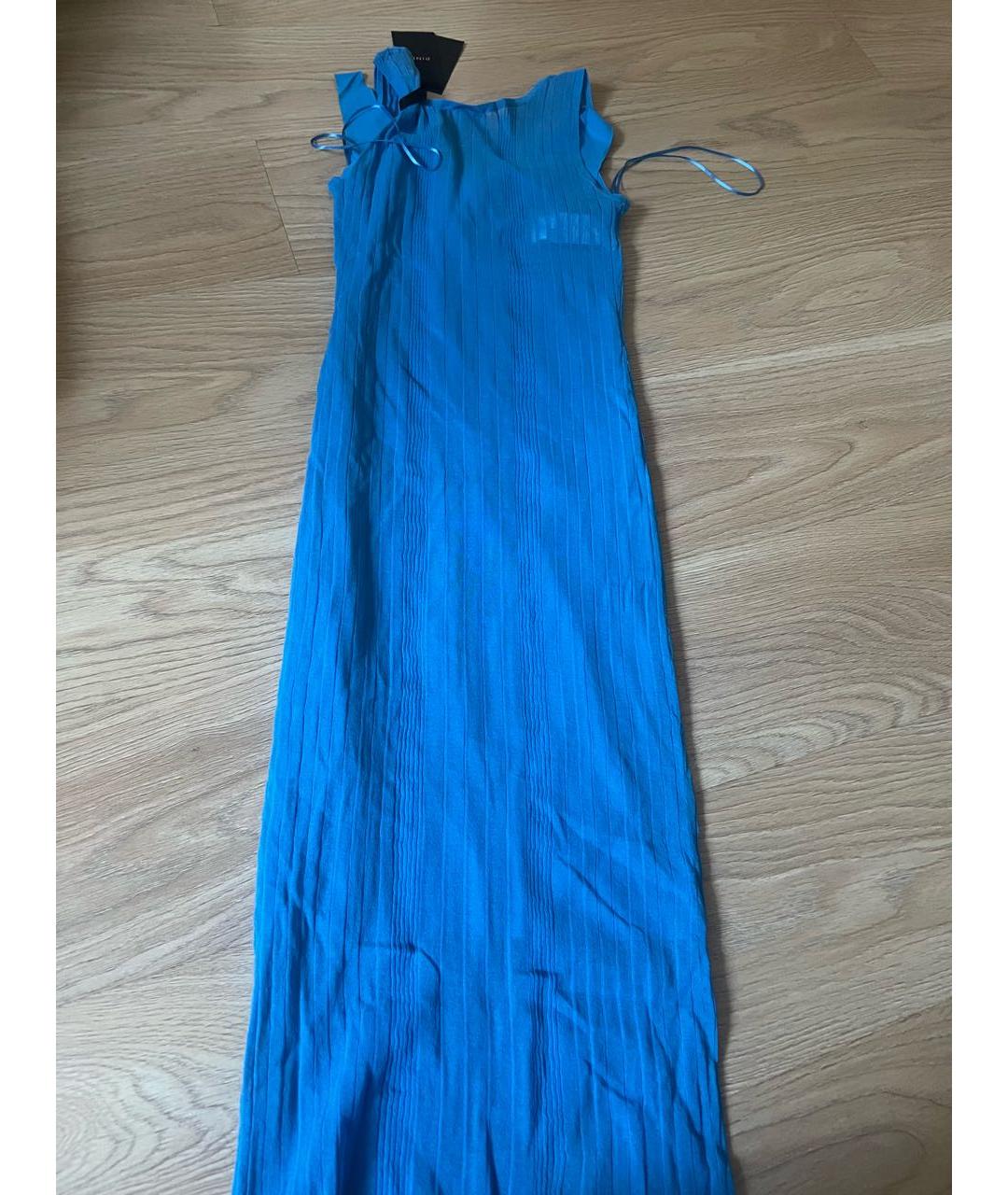 PINKO Голубой вискозный сарафан, фото 2