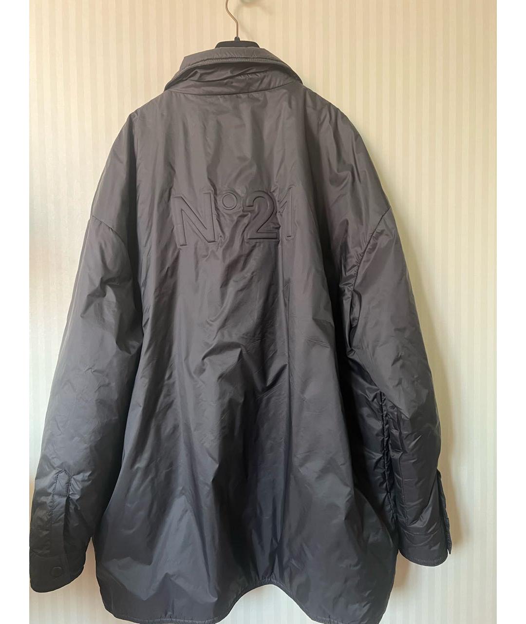 NO. 21 Черная полиамидовая куртка, фото 2