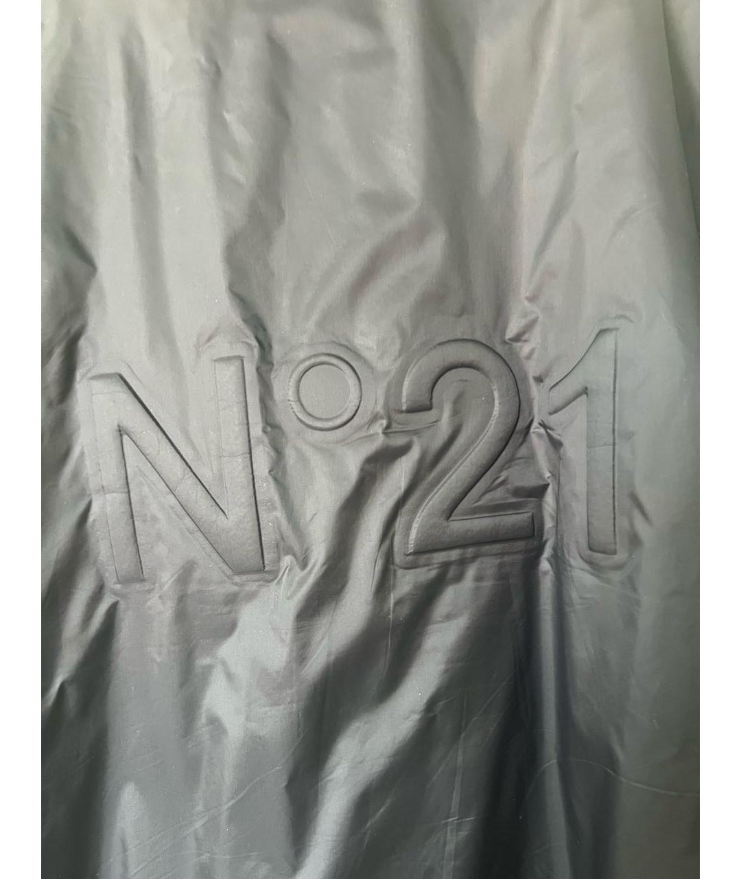 NO. 21 Черная полиамидовая куртка, фото 3