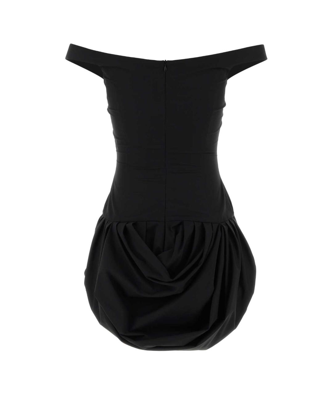 MAGDA BUTRYM Черное полиэстеровое коктейльное платье, фото 2