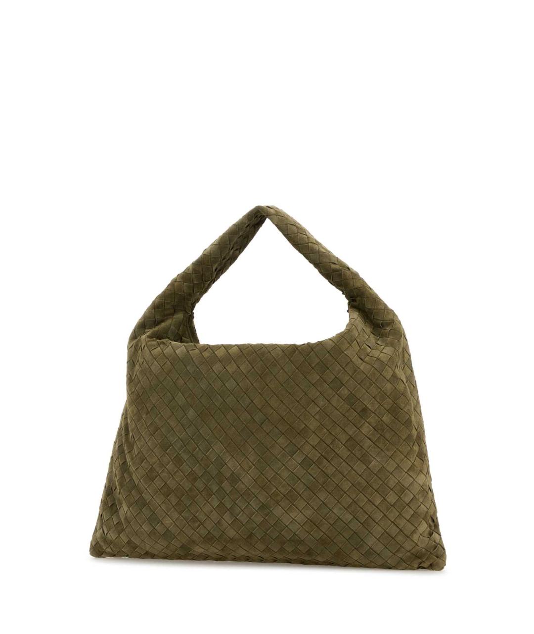 BOTTEGA VENETA Зеленая замшевая сумка через плечо, фото 2