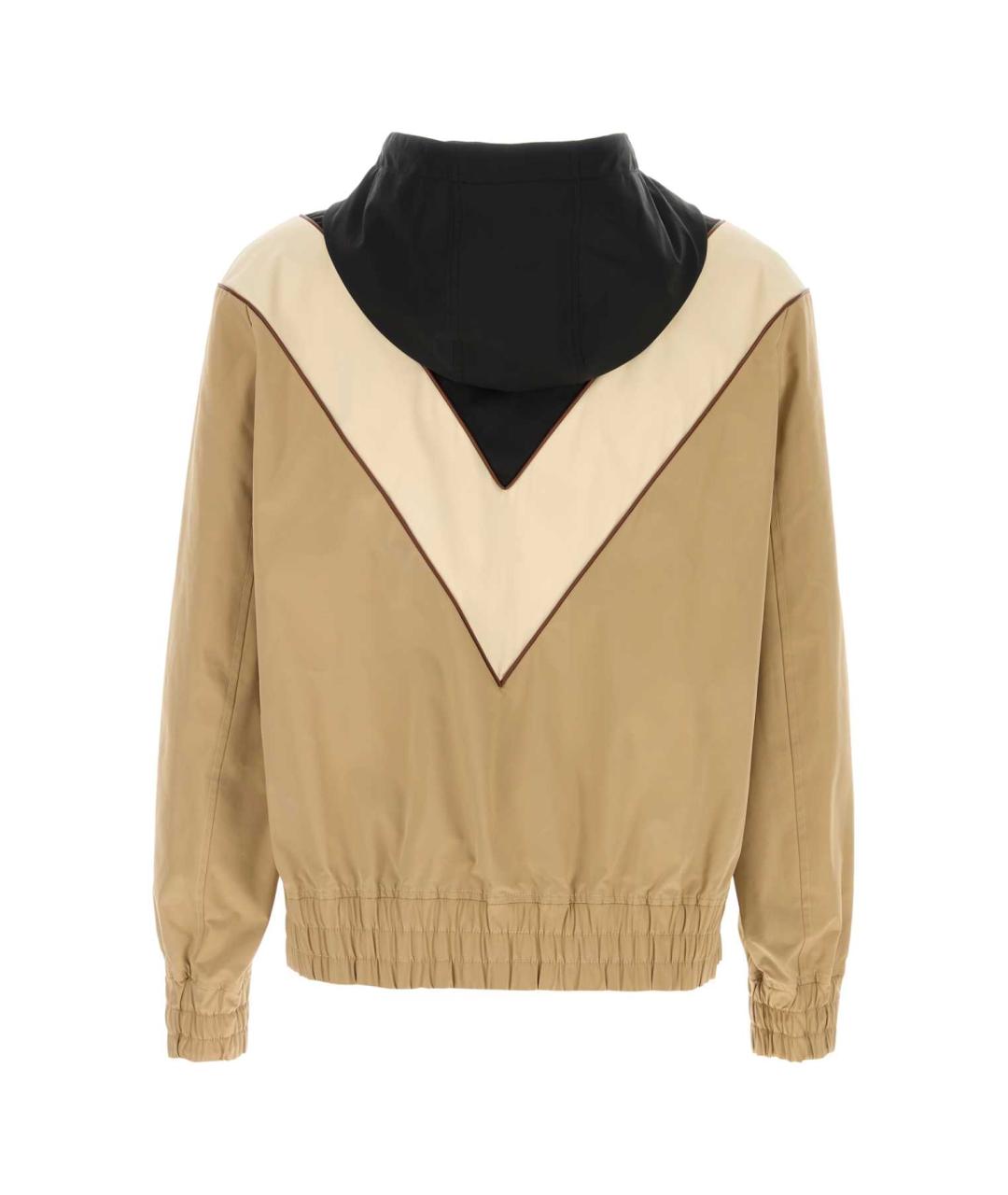 VALENTINO Бежевая полиэстеровая куртка, фото 2