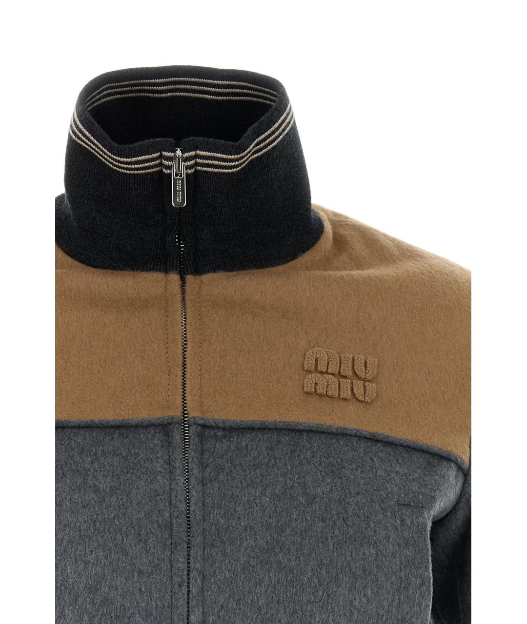 MIU MIU Мульти шерстяная куртка, фото 3