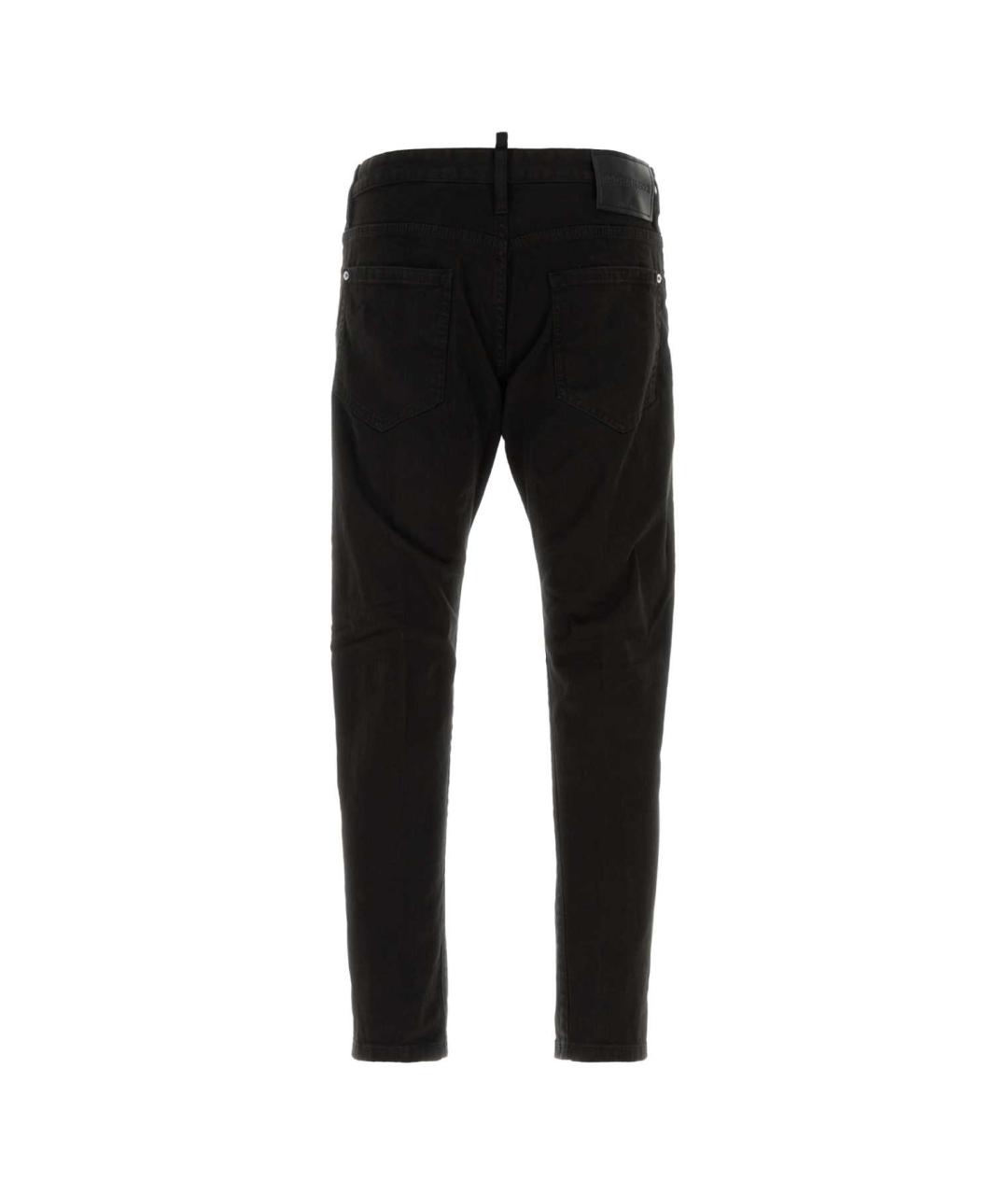 DSQUARED2 Черные хлопко-эластановые джинсы скинни, фото 2