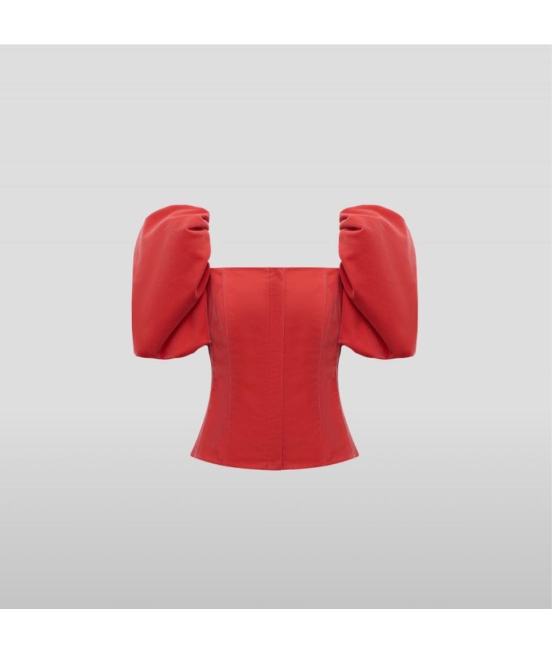 12 STOREEZ Красная бархатная блузы, фото 8