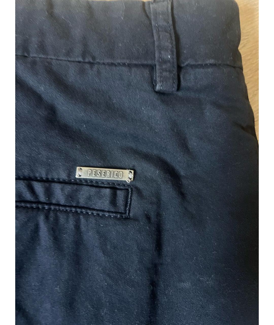 PESERICO Темно-синие хлопковые шорты, фото 2
