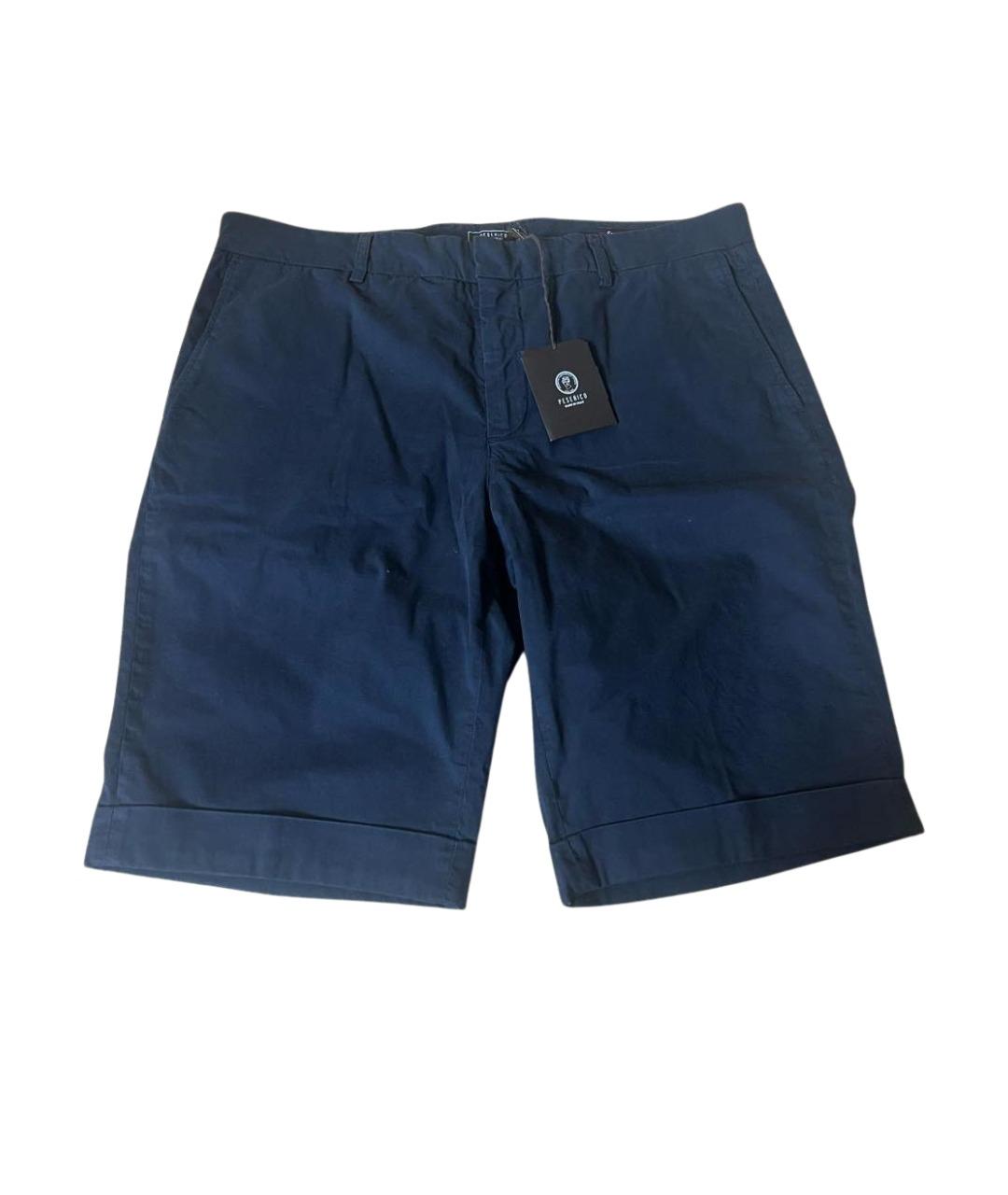 PESERICO Темно-синие хлопковые шорты, фото 1