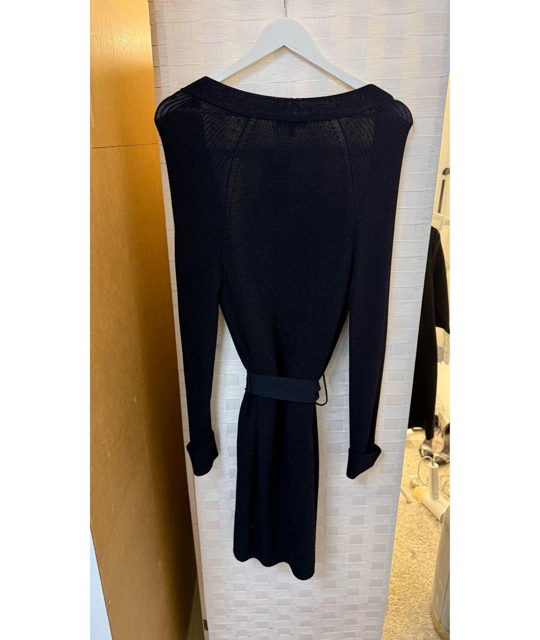 EMPORIO ARMANI Темно-синий вискозный кардиган, фото 2