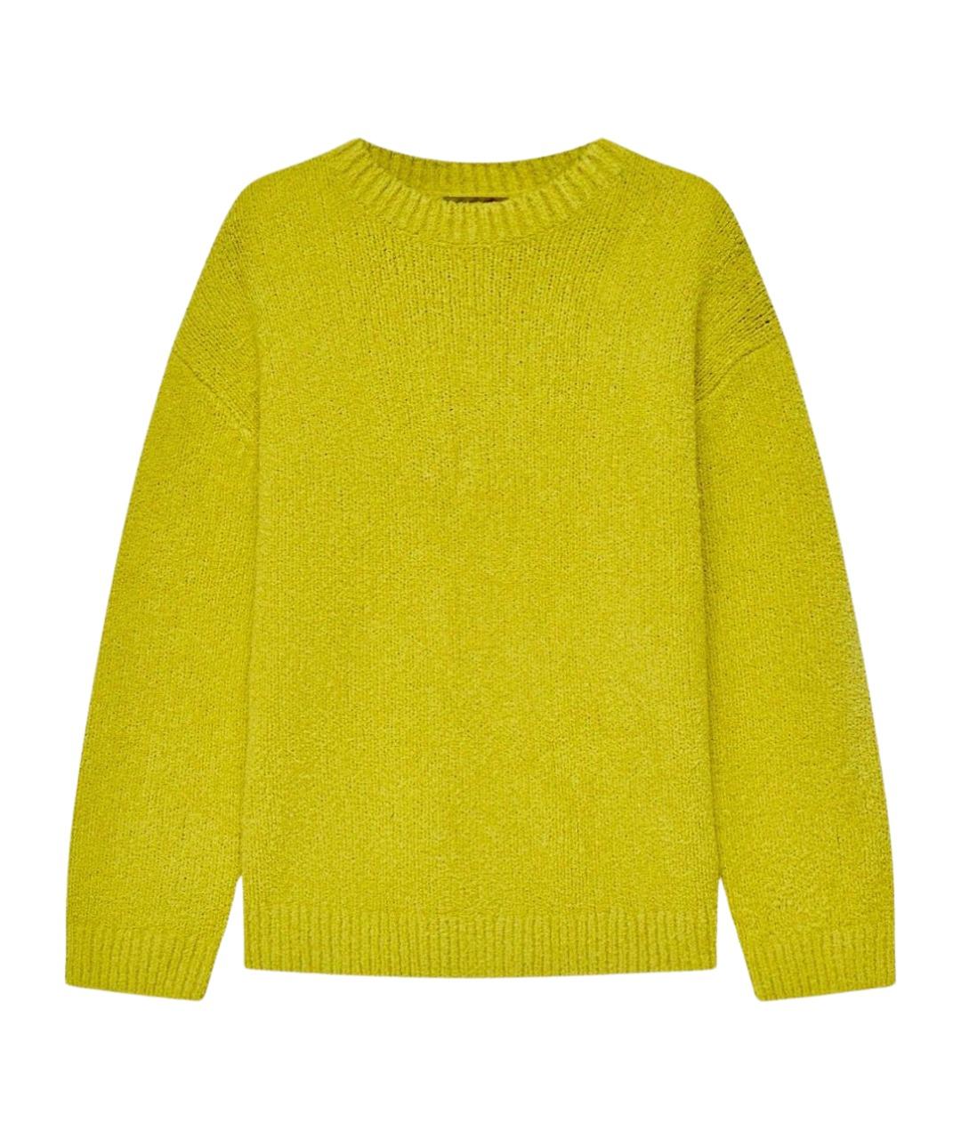12 STOREEZ Желтый хлопко-эластановый джемпер / свитер, фото 1