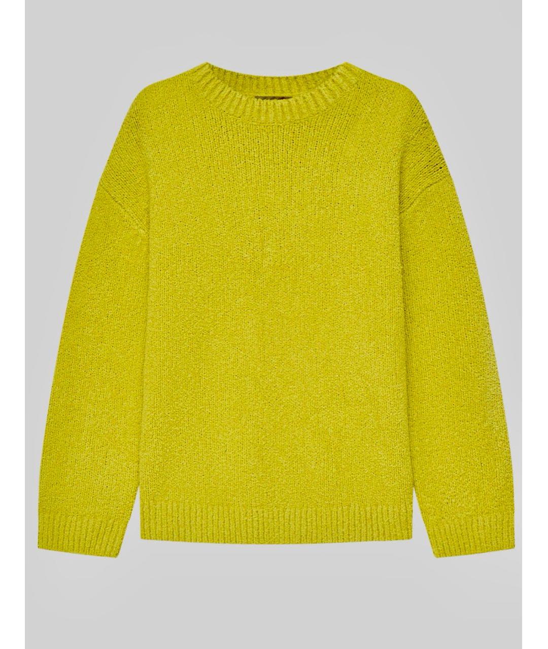 12 STOREEZ Желтый хлопко-эластановый джемпер / свитер, фото 9
