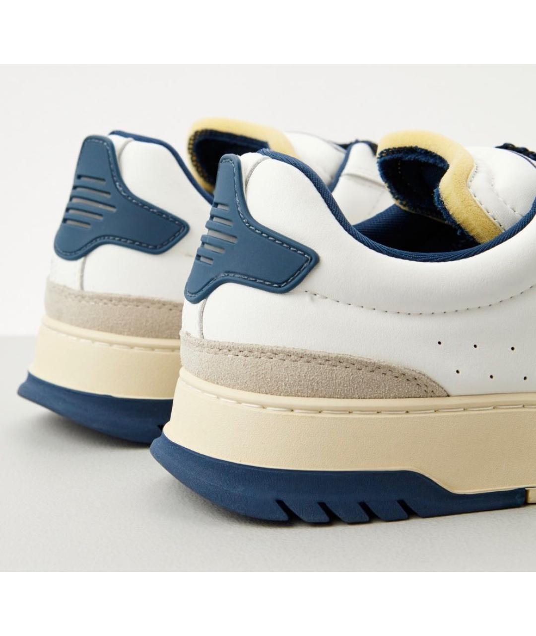 BLAUER Белые кожаные низкие кроссовки / кеды, фото 4