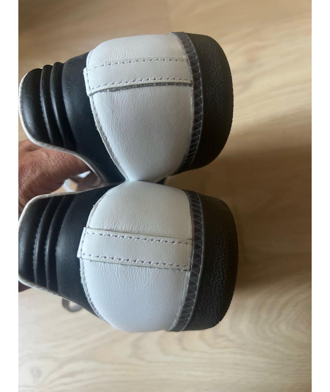 ADIDAS Белые кожаные низкие кроссовки / кеды, фото 2