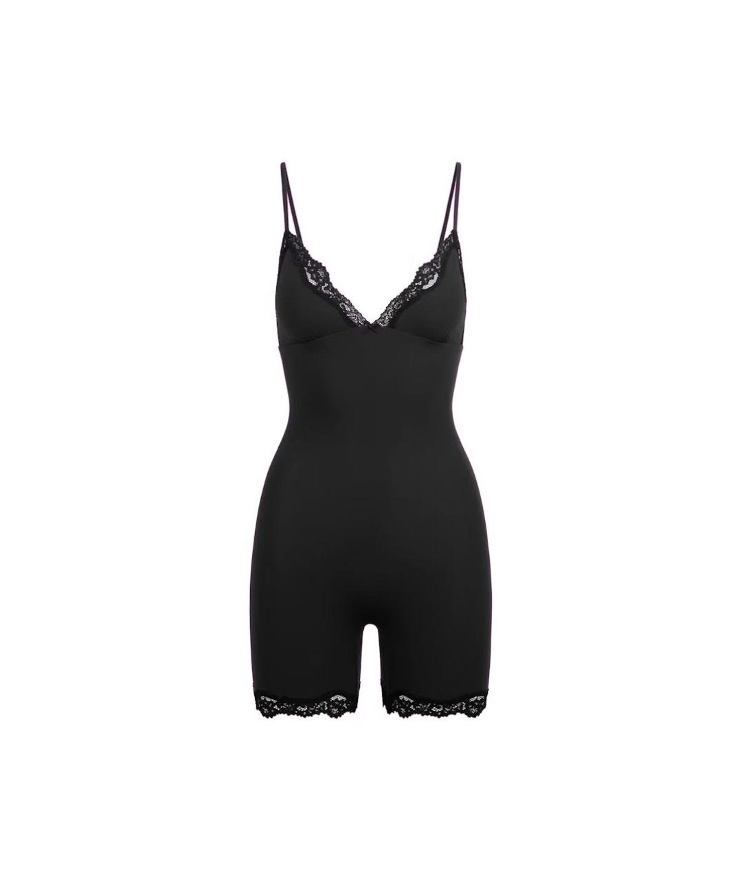 SKIMS Черный полиамидовый комбинезон, фото 1