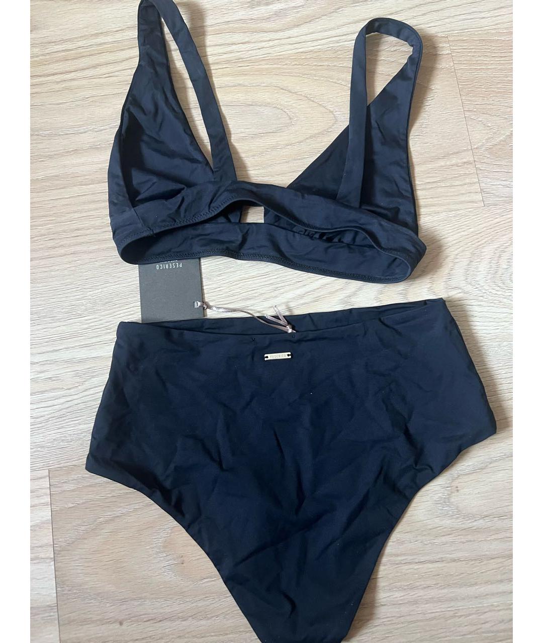 PESERICO Черный вискозный купальник, фото 2