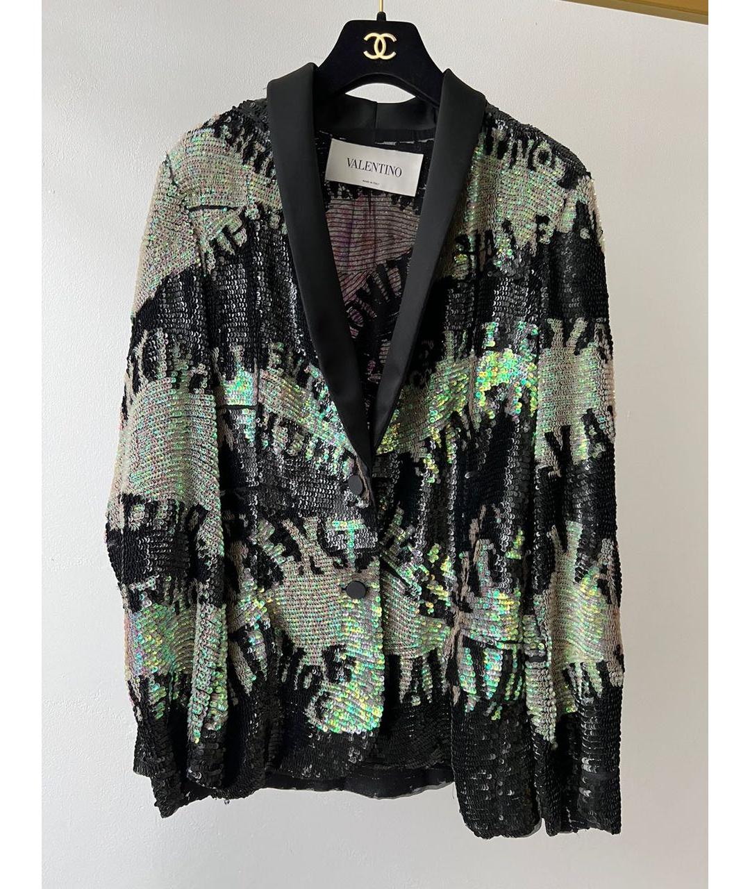 RED VALENTINO Серебрянный жакет/пиджак, фото 9