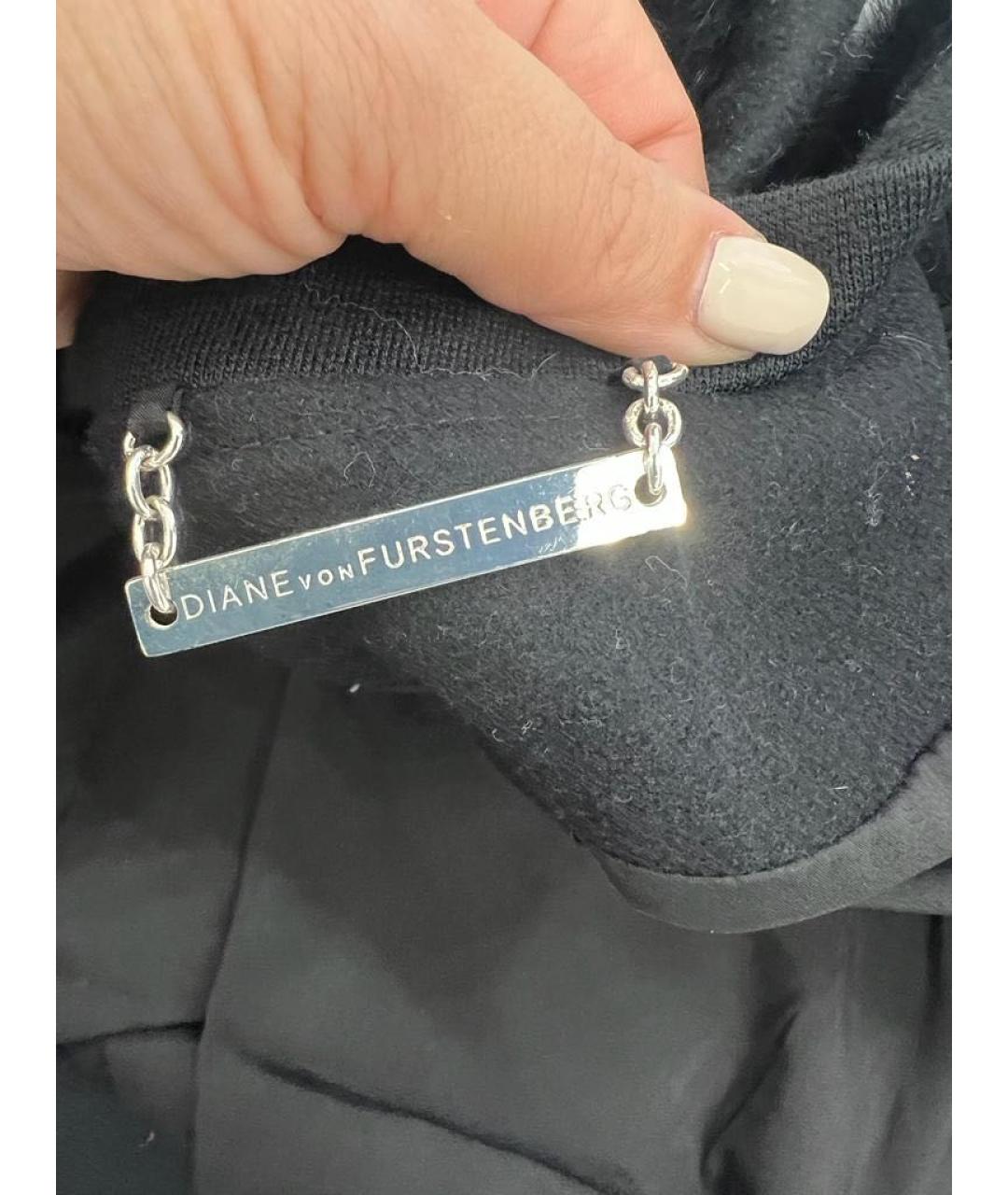 DIANE VON FURSTENBERG Черная шерстяная куртка, фото 5