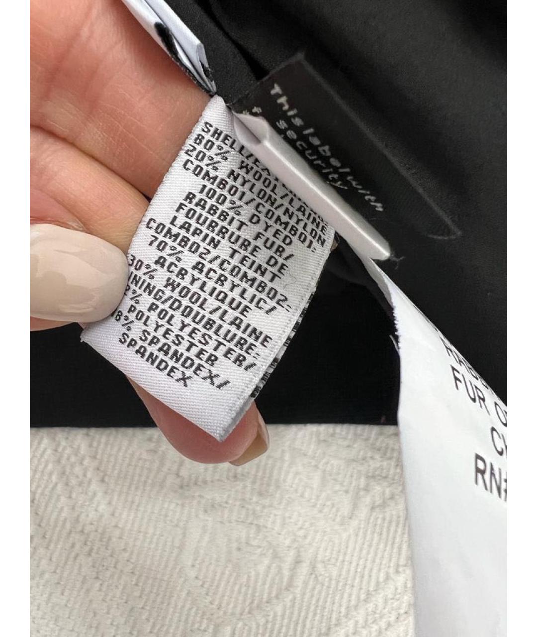 DIANE VON FURSTENBERG Черная шерстяная куртка, фото 7