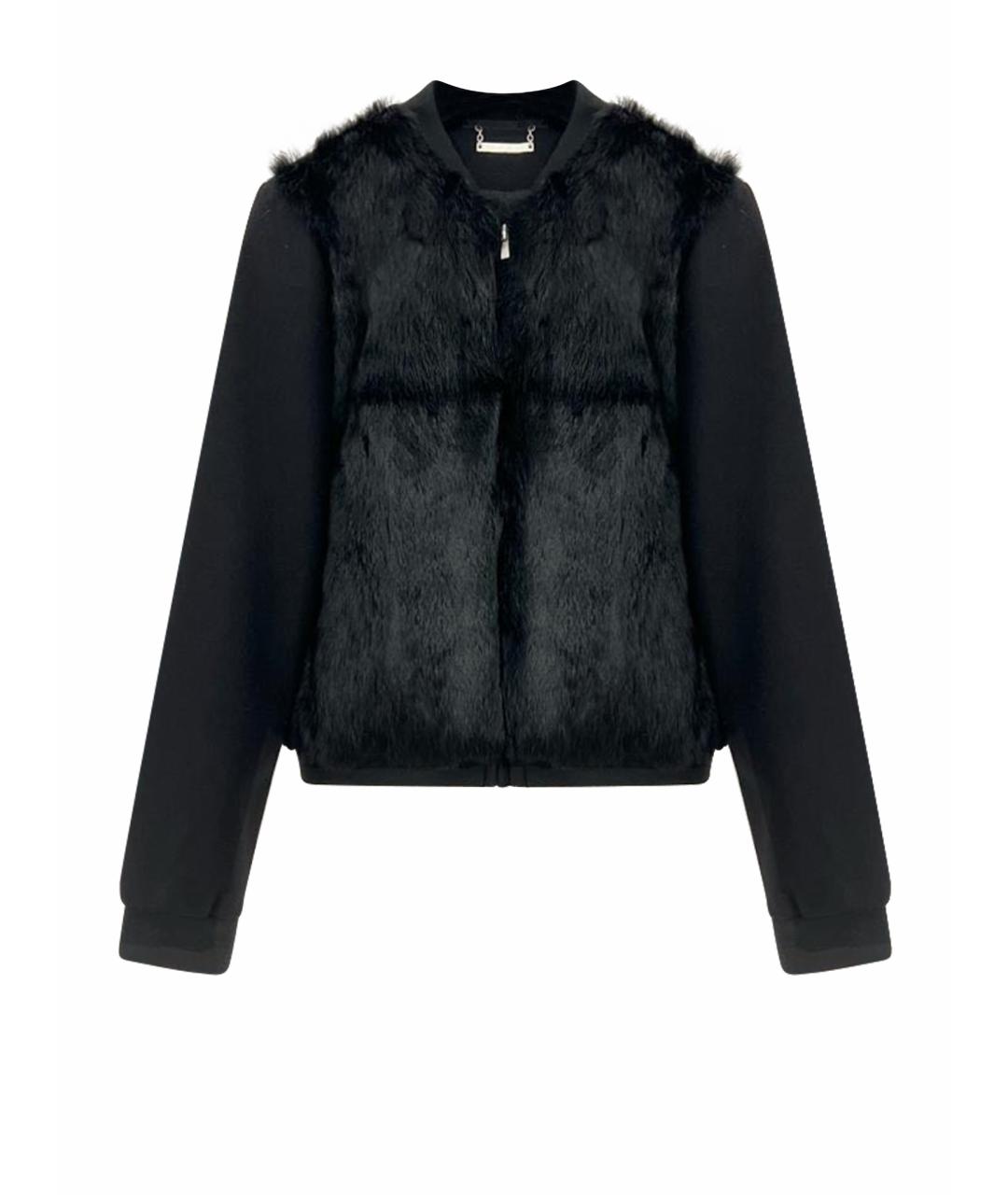 DIANE VON FURSTENBERG Черная шерстяная куртка, фото 1