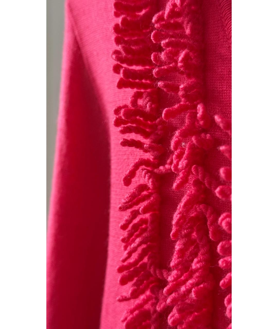 ALEXANDER MCQUEEN Розовый шерстяной кардиган, фото 4