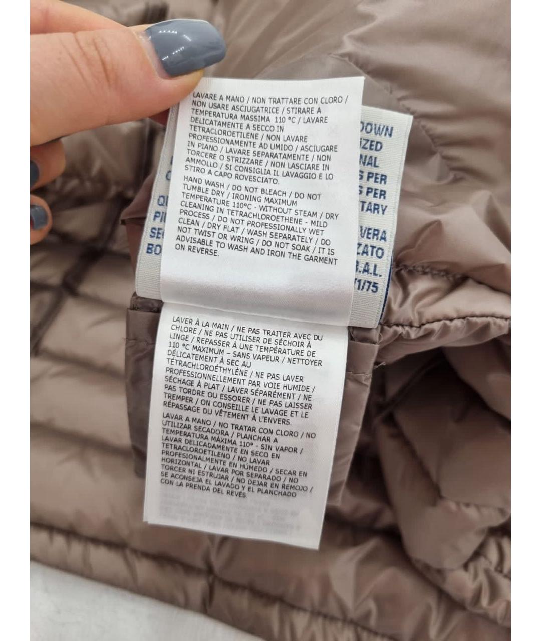 MONCLER Коричневая куртка, фото 7