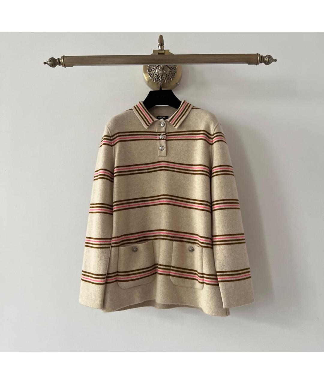 CHANEL Коричневый кашемировый кардиган, фото 8