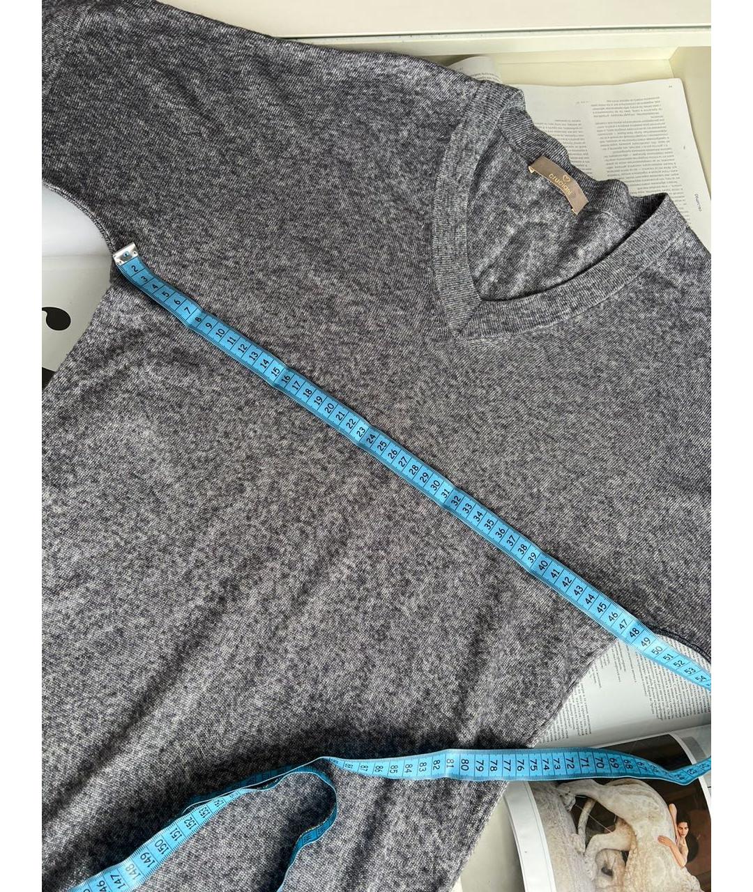 CRUCIANI Серое вискозное повседневное платье, фото 7