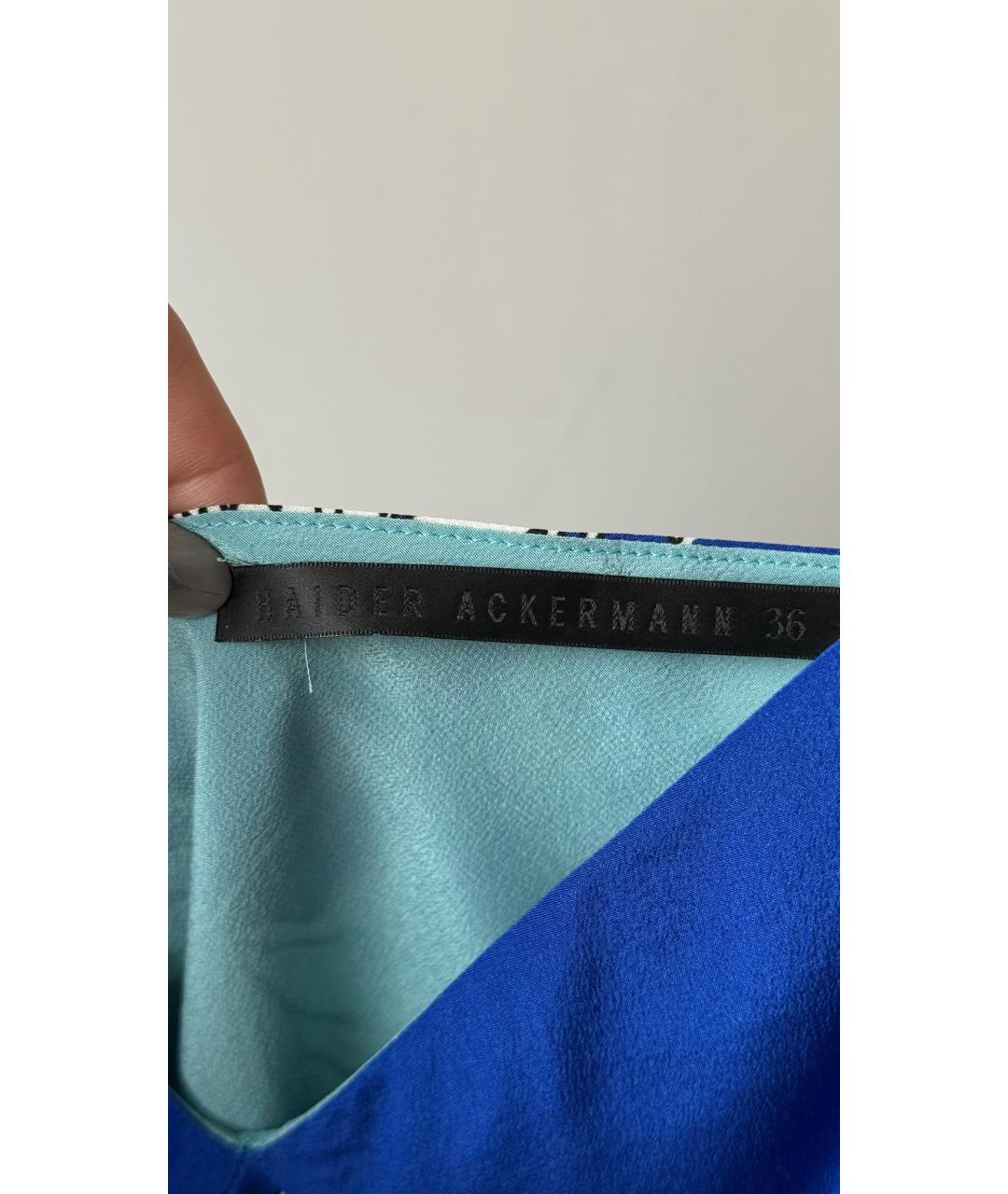 HAIDER ACKERMANN Голубая майка, фото 3