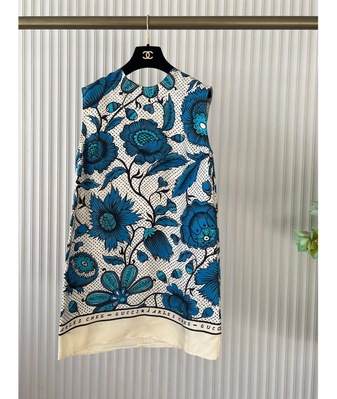 GUCCI Синее повседневное платье, фото 9