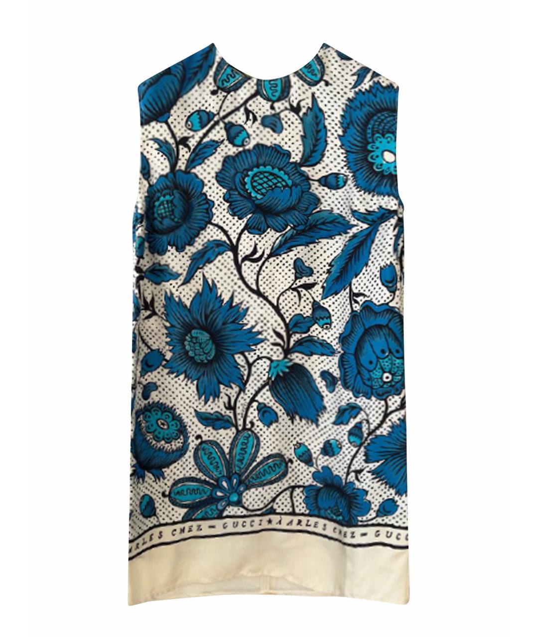 GUCCI Синее повседневное платье, фото 1