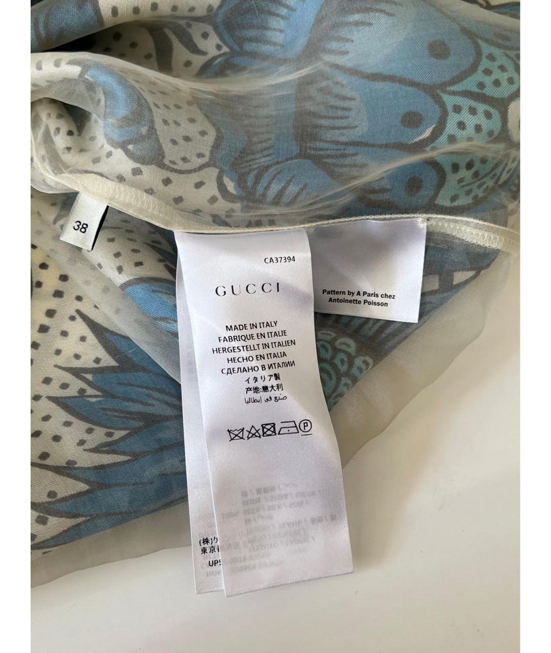 GUCCI Синее повседневное платье, фото 5