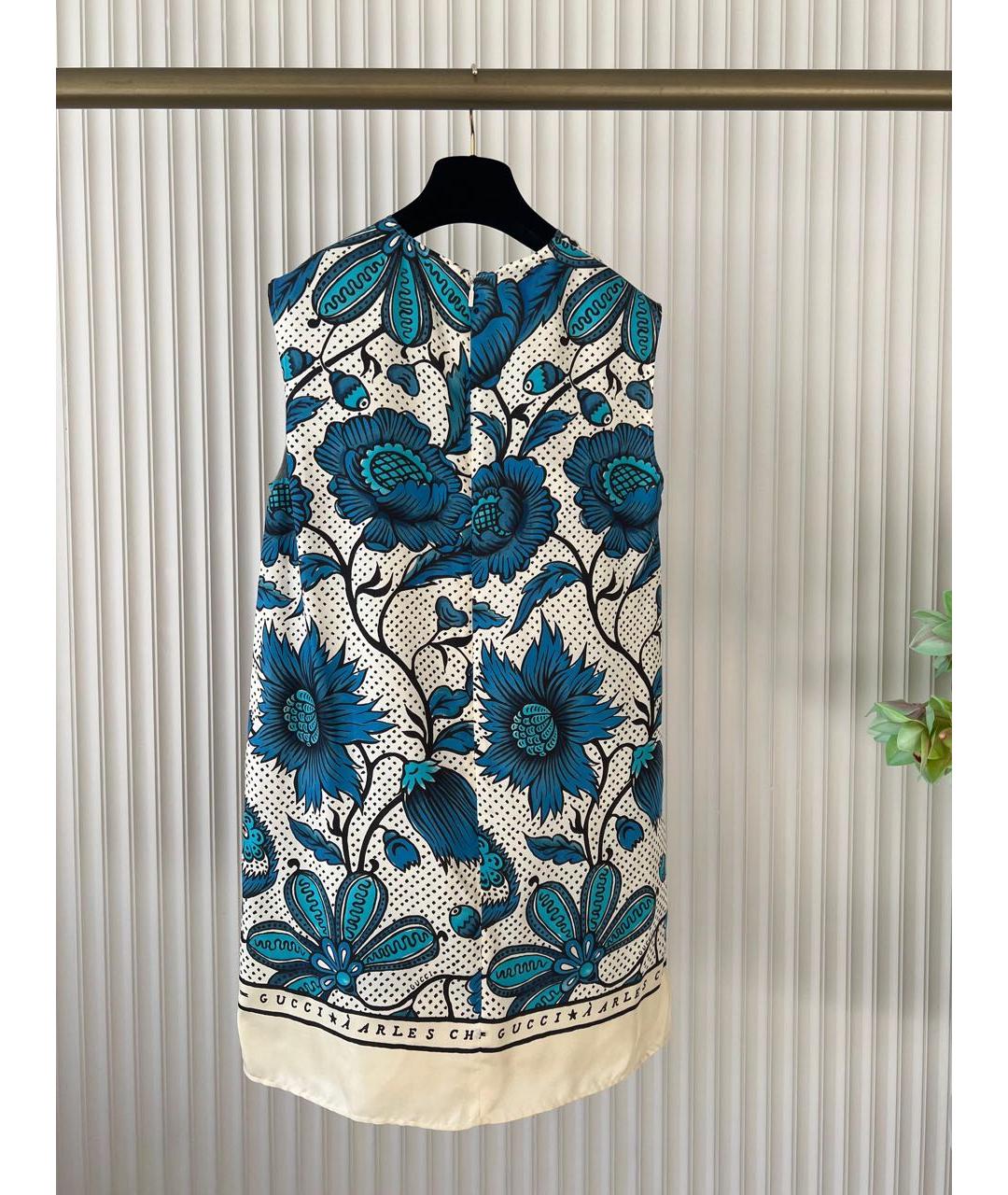 GUCCI Синее повседневное платье, фото 2