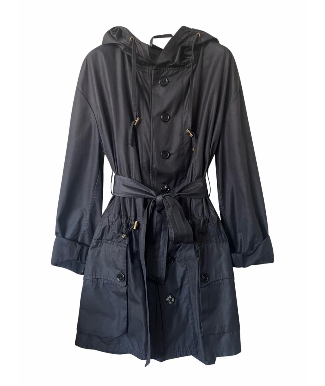 SAINT LAURENT Черная хлопковая парка, фото 1